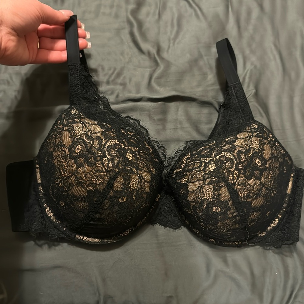 Underwire lace bra